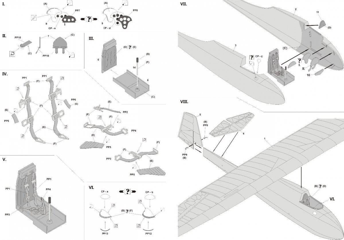 Fly 48020 Grunau Baby IIB Sweden 1/48 – obrázek 6