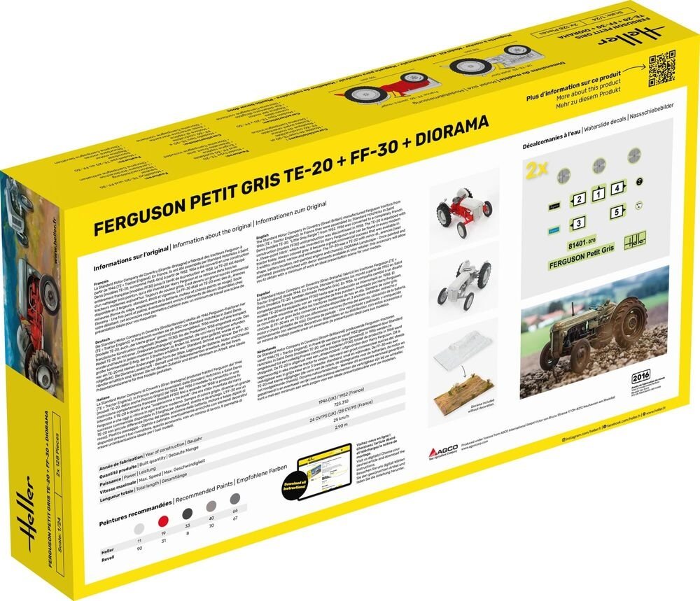 Heller 52326 Ferguson Petit Gris TE-20 + FF-30 + Diorama - Starter Kit 1/24 – image 4