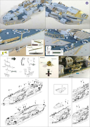 Very Fire 350009 Uss missouri (BB-63) Detail Up Set (Very Fire 350903,350909) 1/350 – immagine 4