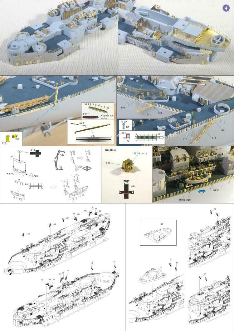 Very Fire 350009 Uss missouri (BB-63) Detail Up Set (Very Fire 350903,350909) 1/350 – immagine 4