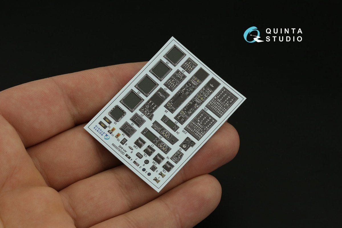 Quinta Studio QD35099 AH-64E 3D-Printed &amp;amp; colored Interior on decal paper (Takom) 1/35 – image 12