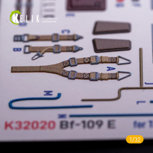 KELIK K32020 BF-109 E - Interior 3D Decal with 3D printed parts for Trumpeter kit 1/32 – Bild 4