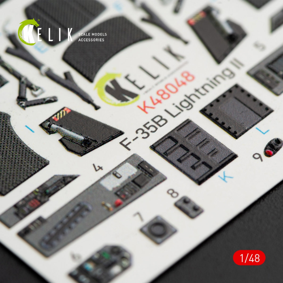 KELIK K48048 F-35B LIGHTNING II INTERIOR 3D DECALS FOR KITTY HAWK KIT 1/48 – image 5