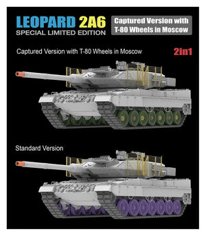 Rye Field Model 5114 Leopard 2A6 Captured Version with T-80 Wheels in Moscow 1/35 – obrázek 4
