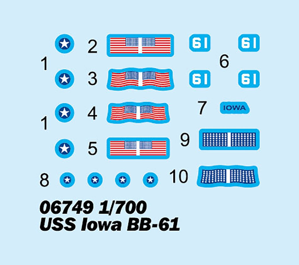 Trumpeter 06749 USS Iowa BB-61 1/700 – Bild 4