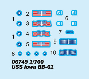 Trumpeter 06749 USS Iowa BB-61 1/700 – Bild 4