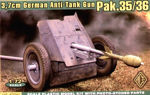 ACE 72241 German anti-tank gun 37mm Pak.35/36 1/72