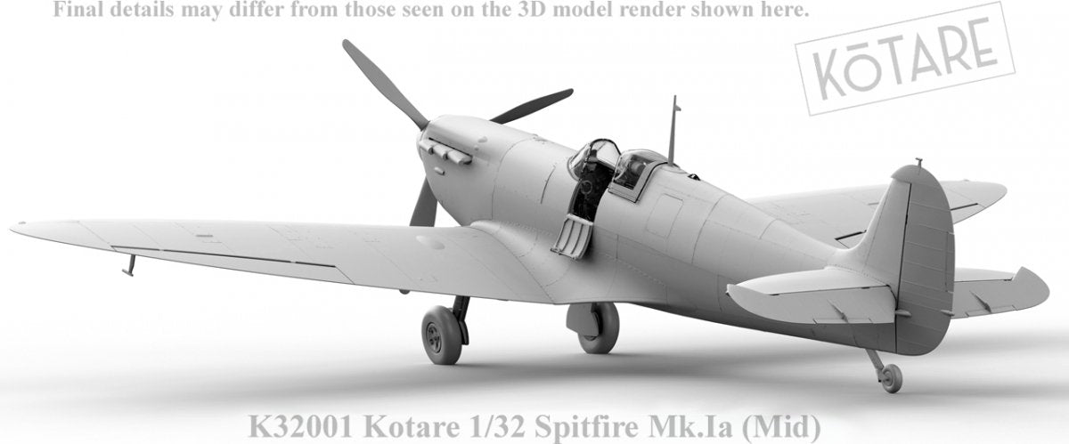 Kotare K32001 Spitfire Mk.Ia Mid. 1/32 – immagine 8