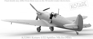 Kotare K32001 Spitfire Mk.Ia Mid. 1/32 – immagine 8