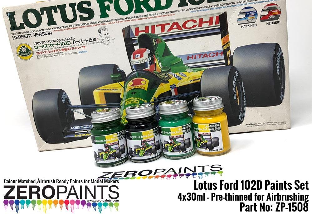 Zero Paints ZP-1508 Lotus Ford 102D Paint Set 4x30ml – image 3