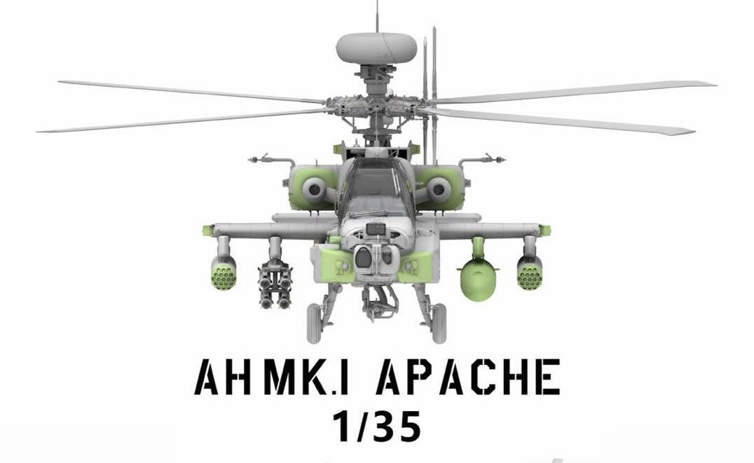 Takom 2604 AH Mk. 1 Hélicoptère d&amp;#39;attaque Apache 1/35 – image 3