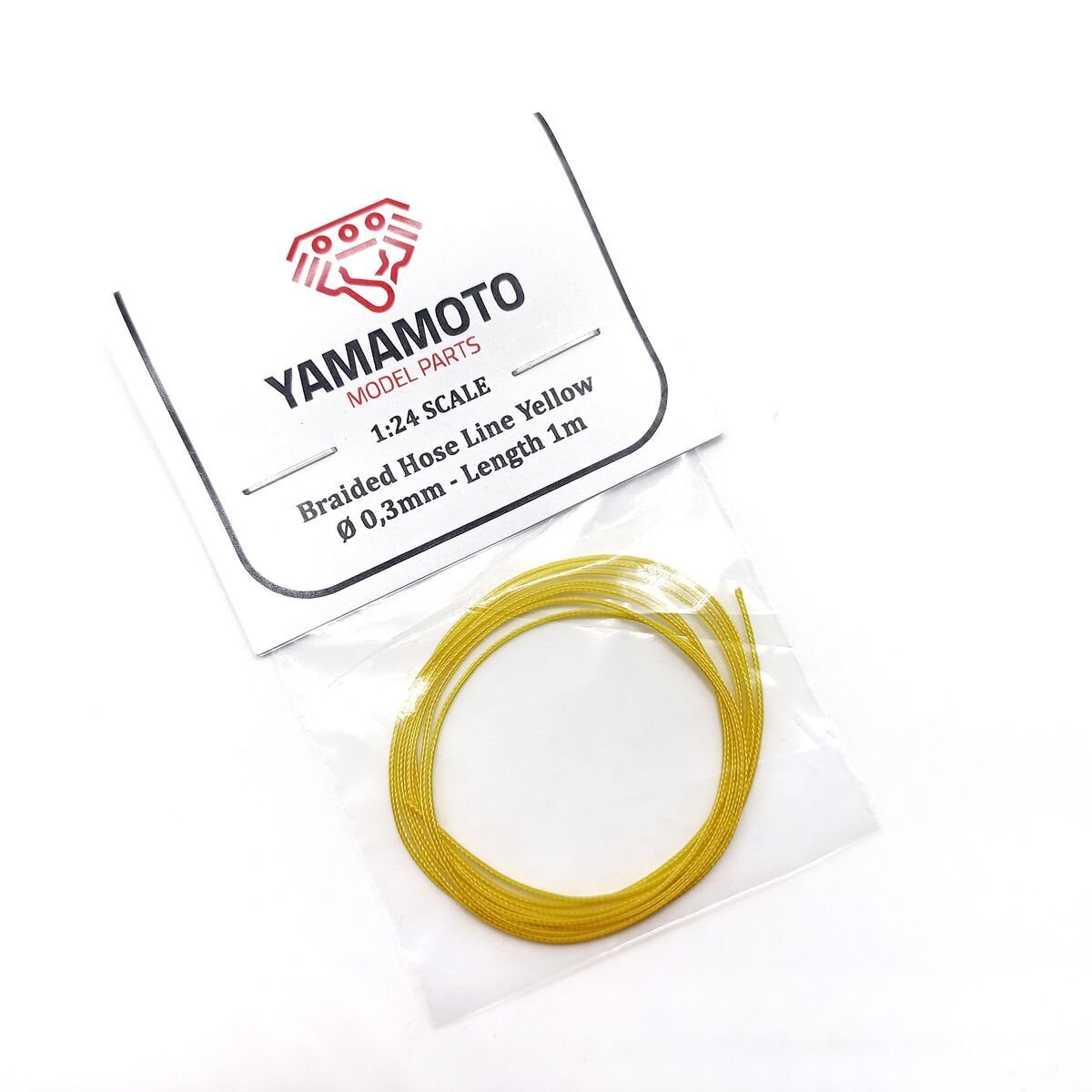 Yamamoto YMPTUN89 Braided Hose Line Yellow 0.3mm 1m 1/24