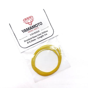 Yamamoto YMPTUN89 Braided Hose Line Yellow 0.3mm 1m 1/24