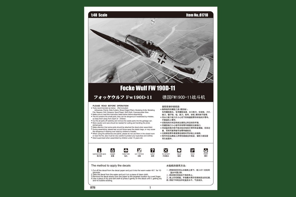 Hobby Boss 81718 Focke Wulf FW 190D-11 1/48 – obrázek 2