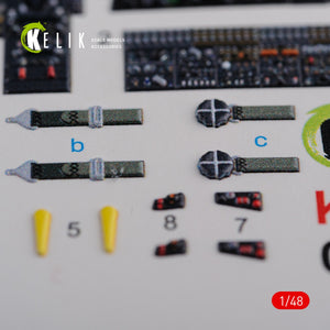 KELIK K48090 CH-46E interior 3D decals for Academy kit 1/72 – zdjęcie 4