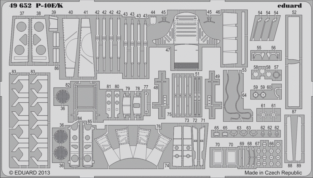 Eduard 49652 P-40E/ K SA 1/48 ITALERI – Bild 2