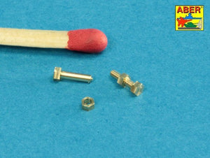 Aber 16110 Turned imitation of Hexagonal bolts &amp;amp;amp;amp;amp;amp; nuts 1.6 x 4.0 mm x 15 pcs. And 1.6mm nuts x 10 pcs. (1/16) – immagine 8