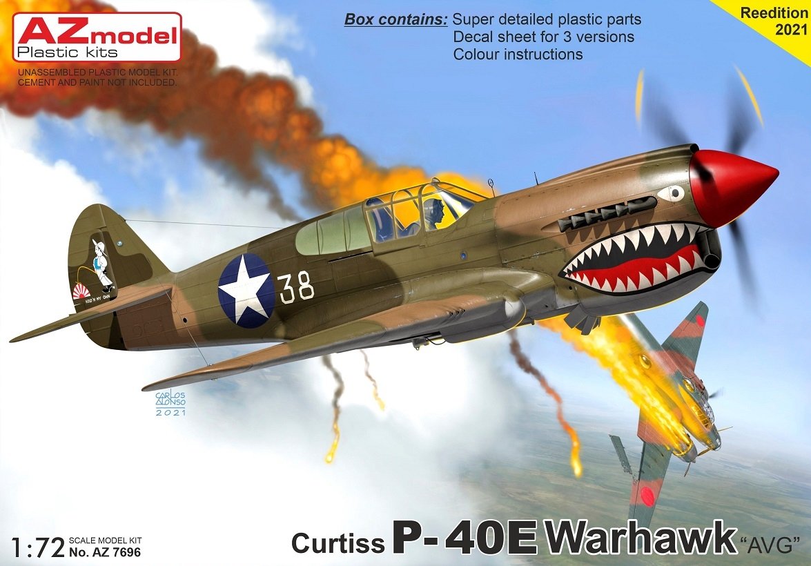 AZ Model AZ7696 P-40E Warhawk “AVG” 1/72