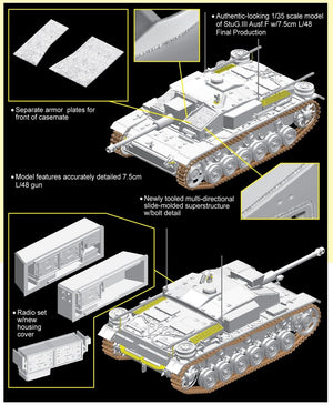 Dragon 6756 StuG.III Ausf.F w/7.5cm L/48 Last Production – obrázek 2
