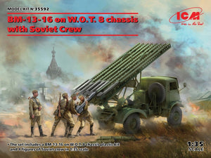 ICM 35592 BM-13-16 on WOT 8 chassis with Soviet Crew 1/35