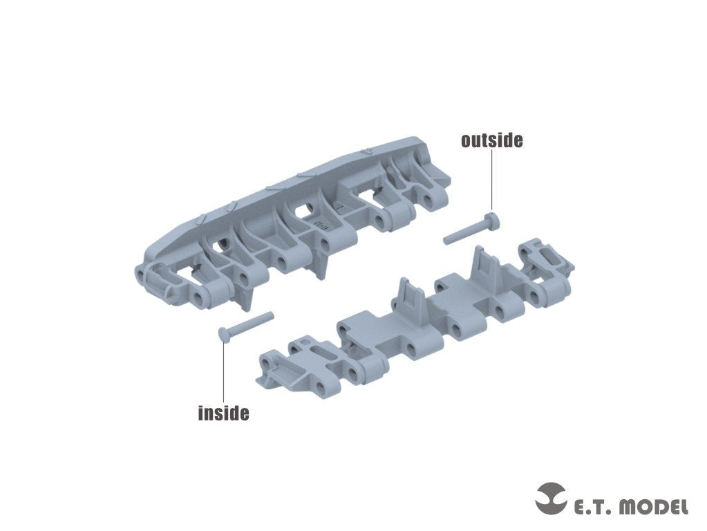 ET Model P35-069 WWII German KingTiger Single Workable Track (18 Teeth Late Type) ( 3D Printed ) 1/35 – immagine 2