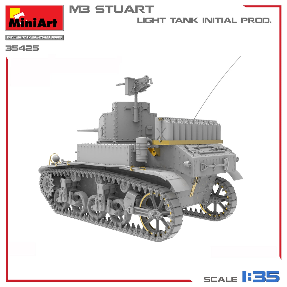 MiniArt 35425 M3 STUART LIGHT TANK, INITIAL PROD 1/35 – Bild 5