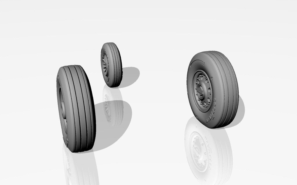 Armory Models AW48313 F-105 Thunderchief wheels w/ weighted tyres 1/48 – zdjęcie 5