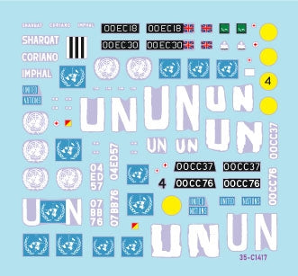 Star Decals 35-C1417 Cyprus 74 2. Turkish invasion of Cyprus in 1974. British Peacekeepers. Ferret Mk 1/2, Ferret Mk 2/3, Saladin Mk 2 1/35 – Bild 2