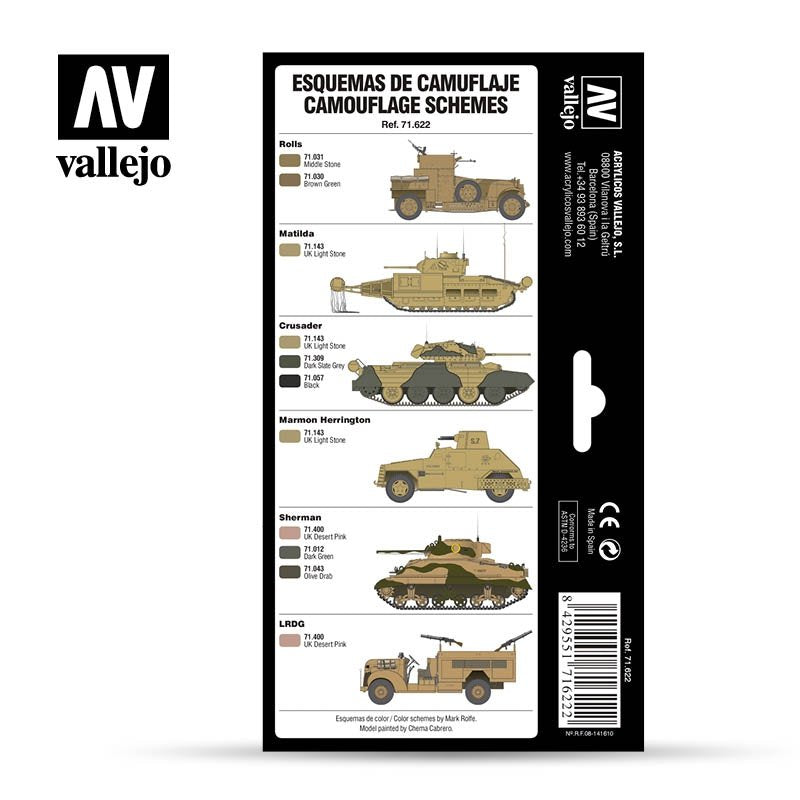 Vallejo 71622 WWII British Colors Africa 1939-1943 8x17ml – image 3