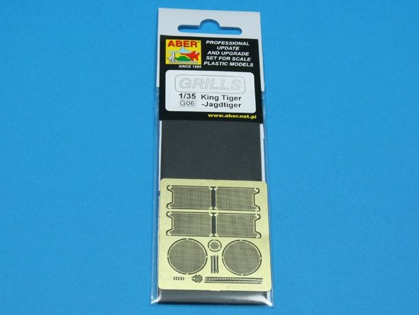 Aber 35G06 Grilles for german tank King Tiger, Jagdtiger 1/35 – Bild 4