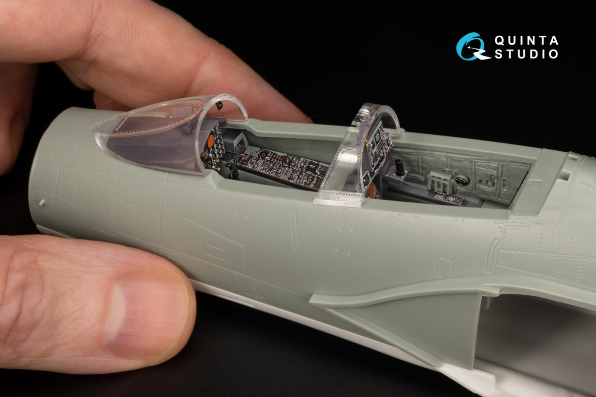 Quinta Studio QDS+48489 F-4J Phantom II 3D-Printed &amp;amp; colored Interior on decal paper (Academy) (Small version) (with 3D-printed resin parts) 1/48 – Bild 12
