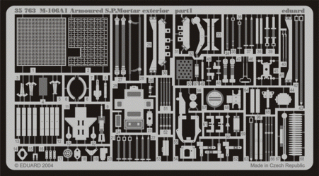 Eduard 35763 M-106A1 Armoured S. P.Mortar exterior 1/35 Tamiya – zdjęcie 2