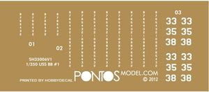 Pontos 35017F1 USS CA-35 Indianapolis 1945 Detail Up Set 1/350 – Bild 16