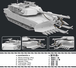 Flyhawk FH3301 M1A2 SEP with Mine Clearing Blade System 1/72 – immagine 2