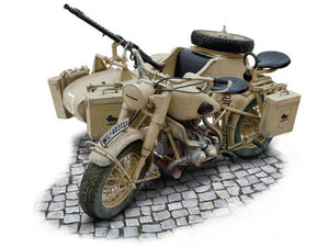 Italeri 7403 German Military Motorcycle with side car 1/9 – obrázek 2