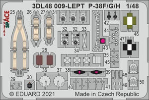 Eduard 3DL48010 P-38G SPACE for TAMIYA 1/48 – Bild 2