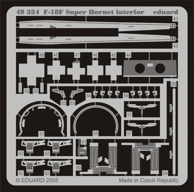 Eduard 49334 F/ A-18F interior 1/48 Hasegawa – obrázek 2