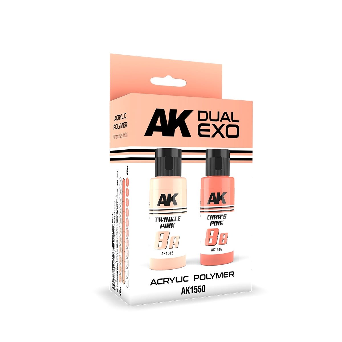 AK Interactive AK1550 DUAL EXO SET 8 – 8A TWINKLE PINK &amp; 8B CHAR'S PINK