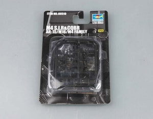 Trumpeter 00510 American machine gun AR-15/M16/M4 FAMILY M4 SIR and COBR 1/35