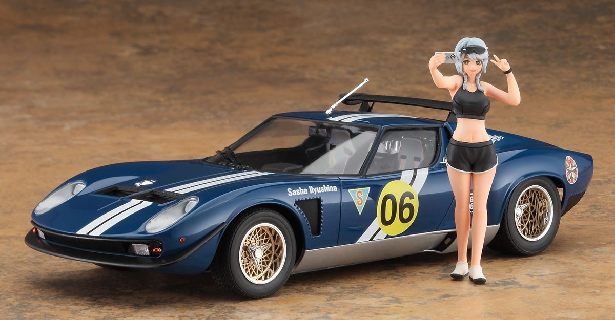 Hasegawa SP556 Wild Egg Girls Lamborghini Jota SVR &amp;quot;Sasha Ilyushina&amp;quot; w/Figure 1/24 – image 2