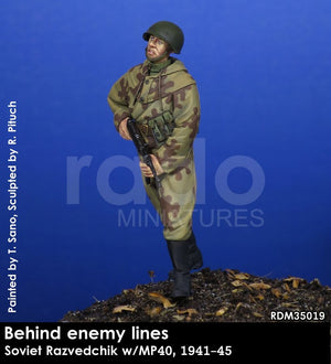 RADO Miniatures RDM35019 Soviet Razvedchik w/MP40, (1941-45) 1/35 – obrázek 2