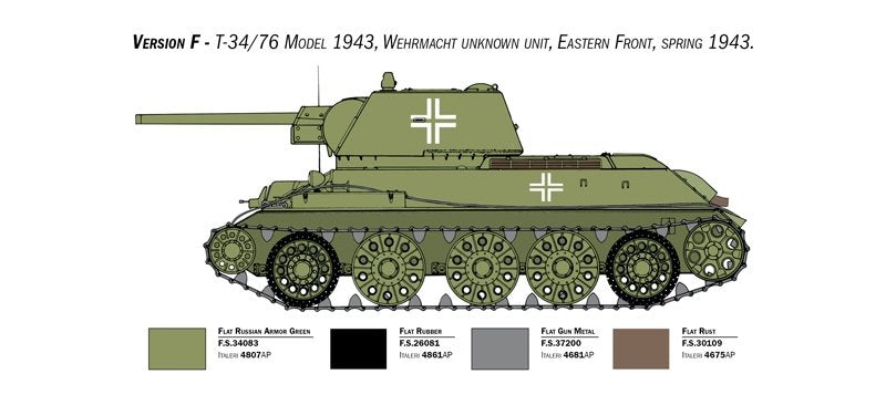 Italeri 6570 T-34/76 mod. 1943 1/35 – obrázek 9