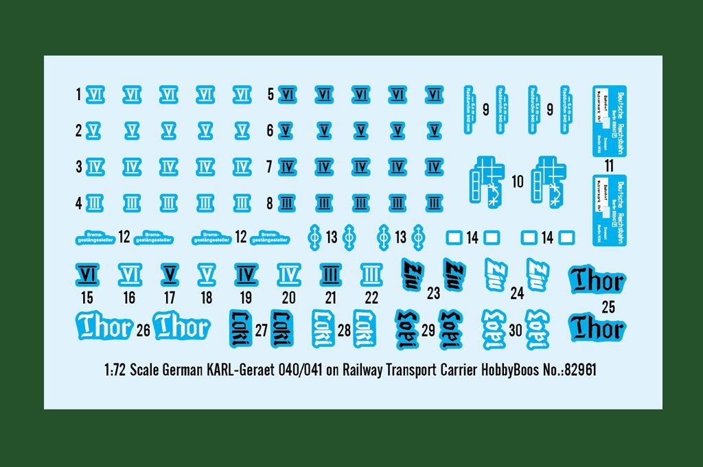 Hobby Boss 82961 German KARL-Geraet 040/041 on Railway Transport Carrier 1/72 – image 3