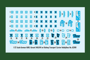 Hobby Boss 82961 German KARL-Geraet 040/041 on Railway Transport Carrier 1/72 – image 3