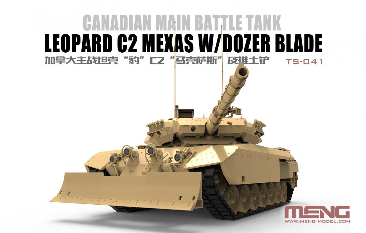 Meng Model TS-041 Leopard C2 Mexas w/ Dozer Blade 1/35 – zdjęcie 3
