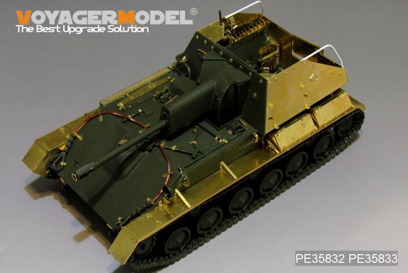 Maquette Voyager PE35832, canon automoteur russe SU-76 de la Seconde Guerre mondiale (pour TAMIYA 35349), échelle 1/35  – image 5