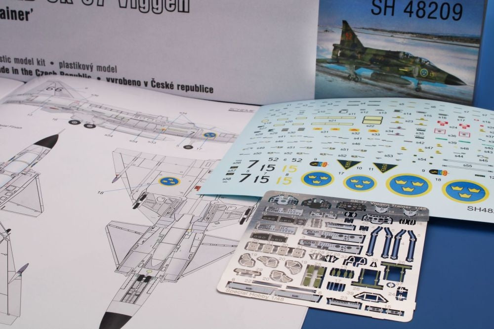 Special Hobby 48209 Saab SK-37 Viggen Trainer 1/48 – obrázek 3