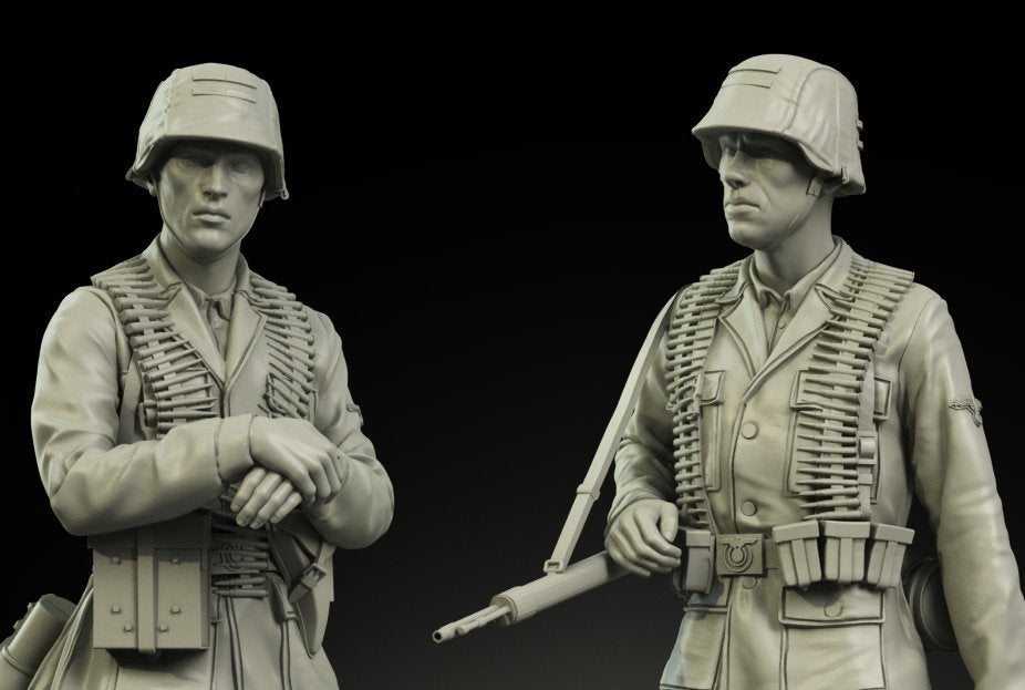 Panzer Art FI35-041 Waffen-SS MG-42 team set 1/35 – Bild 2
