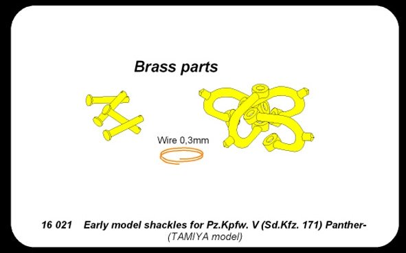Aber 16021 Pz.Kpfw.V Panther Early model - Shackles 1/16 – image 4