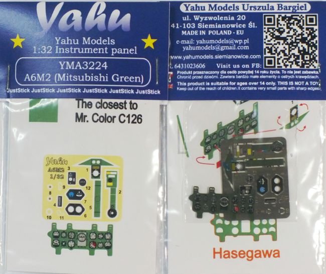 Yahu YMA3224 A6M2 Mitsubishi Green (Tamiya) 1/32